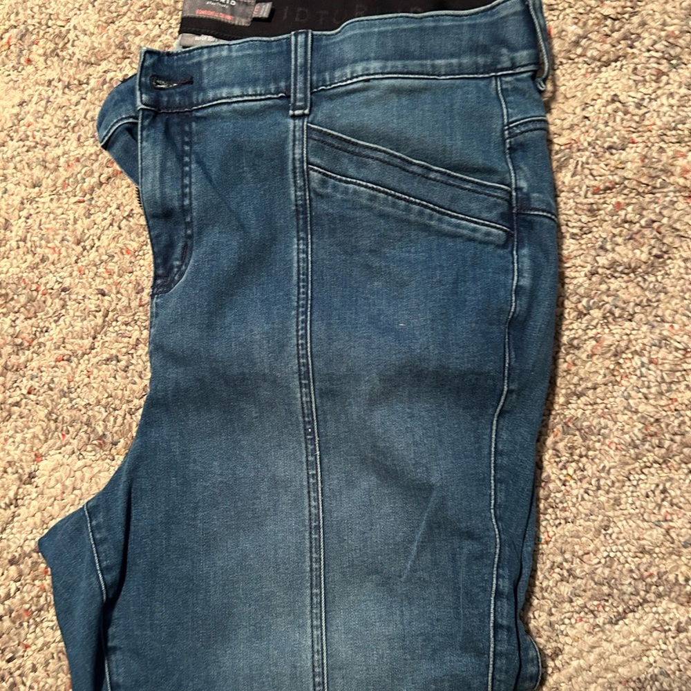 Torrid Blue Ankle Cropped Jeans